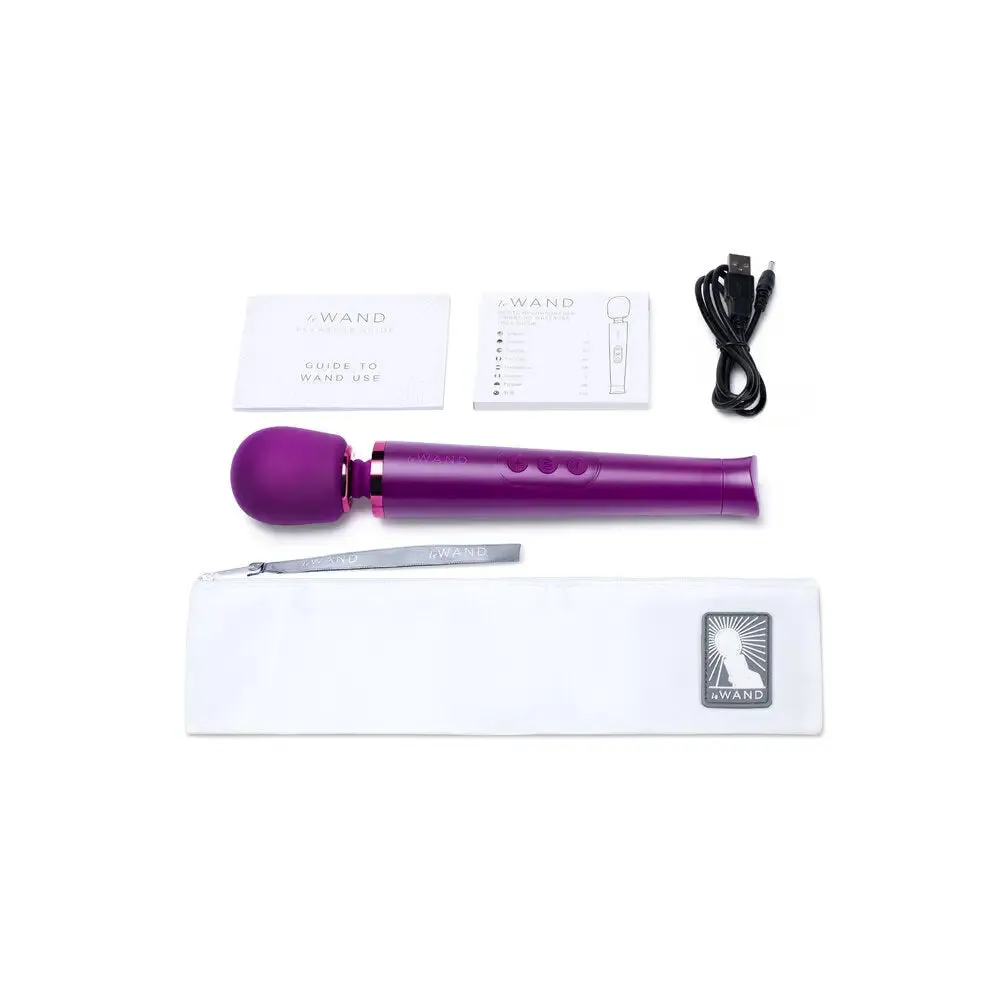 10-inch Le Wand Silicone Purple Rechargeable Wand Massager