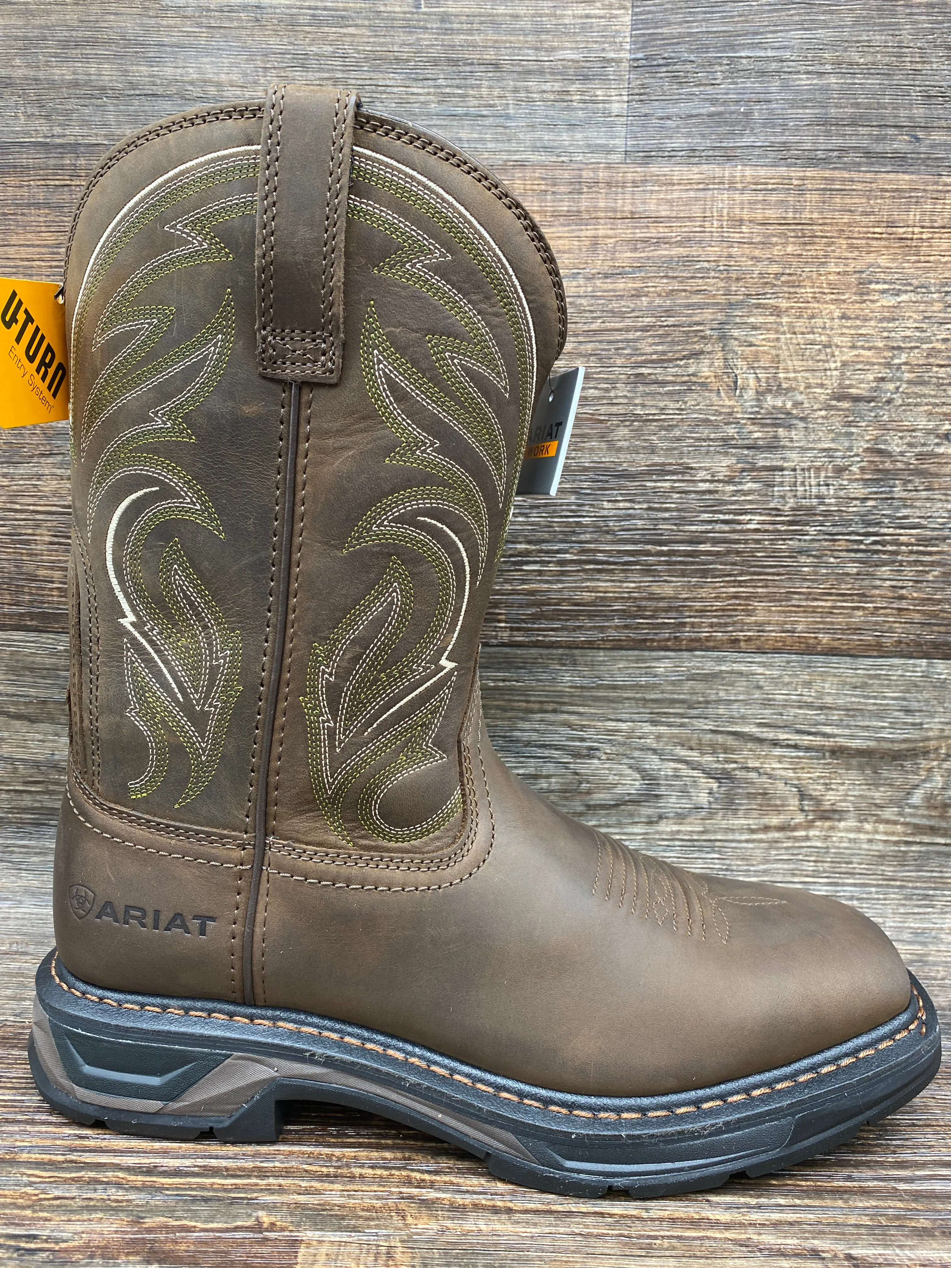 10038321 Men's Workhog XT Cottonwood Soft Toe Square Toe Workboot by Ariat