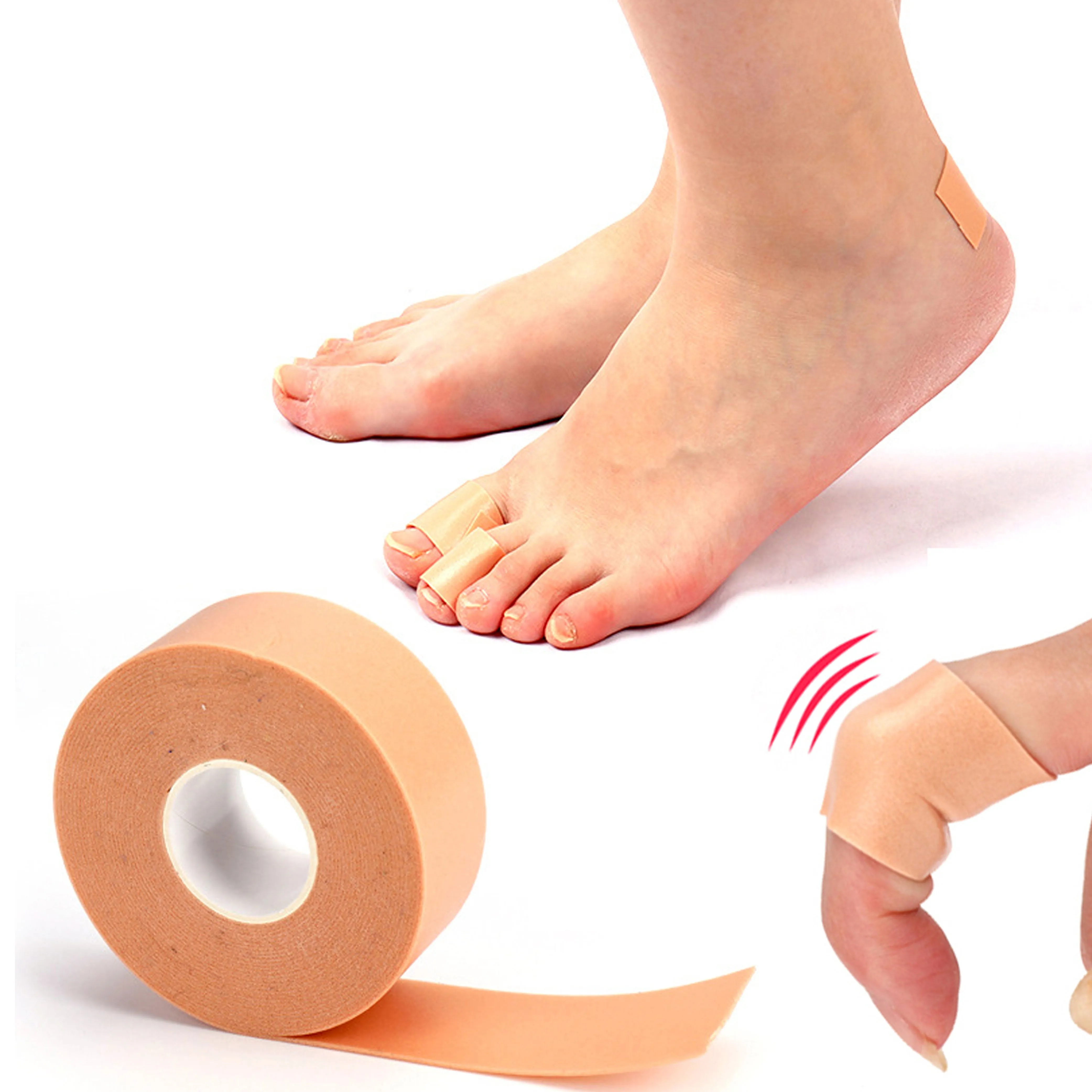 2 Rolls First Aid Waterproof Tape 3/4" x 4 Yard Medical Adhesive Foam Latex Free