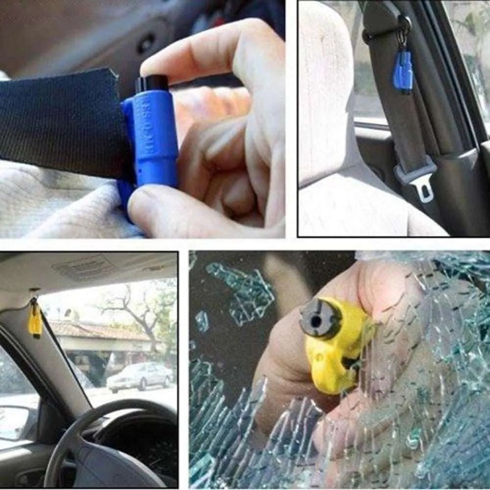 3 in 1 Super Mini Safety Hammer Car Window Glass Breaker Seat Belt Cutter for Car Emergency Rescue