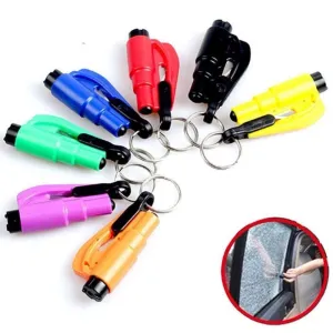 3 in 1 Super Mini Safety Hammer Car Window Glass Breaker Seat Belt Cutter for Car Emergency Rescue
