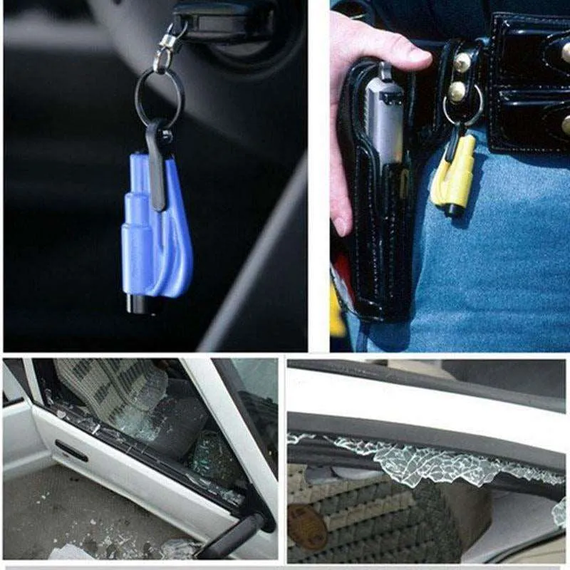 3 in 1 Super Mini Safety Hammer Car Window Glass Breaker Seat Belt Cutter for Car Emergency Rescue
