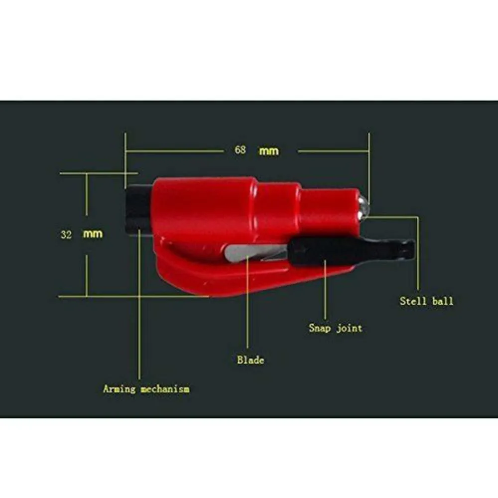 3 in 1 Super Mini Safety Hammer Car Window Glass Breaker Seat Belt Cutter for Car Emergency Rescue