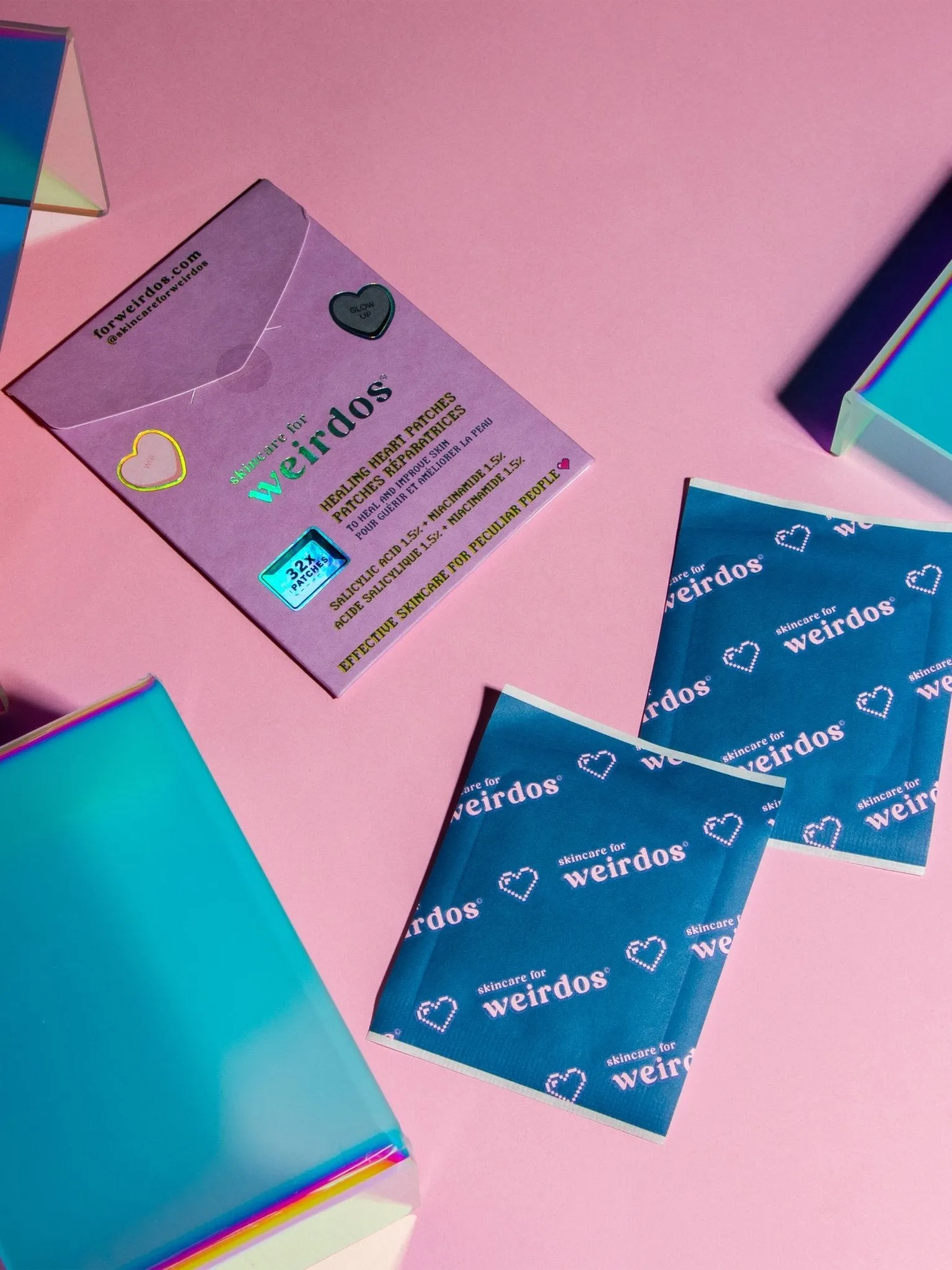 32x Healing Heart Pimple Patches