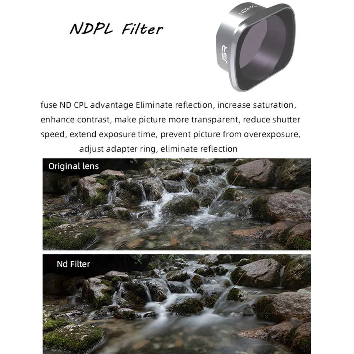 4-in-1 Lens Filter Set for Dji Fpv Drone - Aluminum Alloy Frame