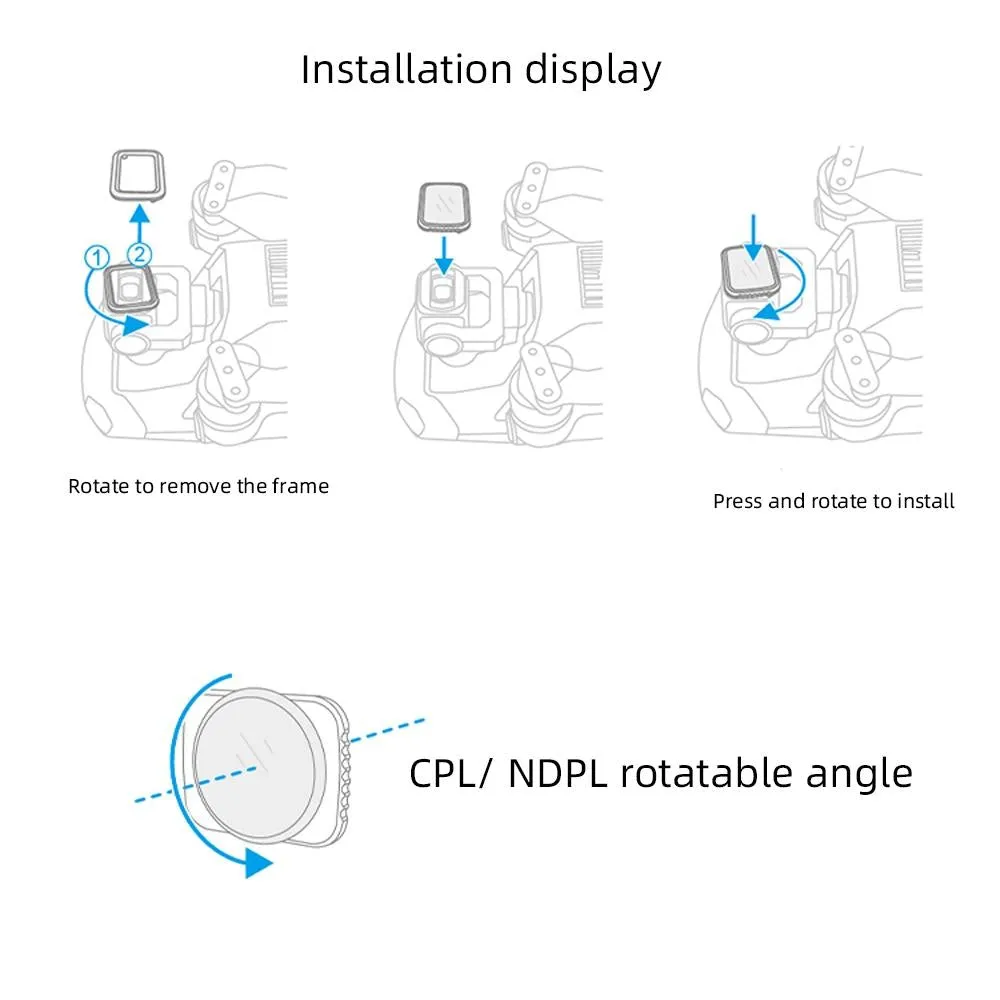 4-in-1 Lens Filter Set for Dji Mavic Air 2
