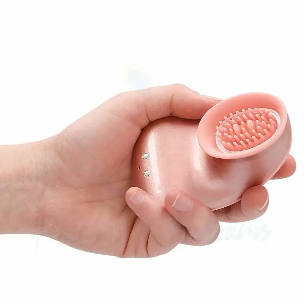 4.1-inch Shots Silicone Gold Rechargeable Clitoral Stimulator with Dual Motors
