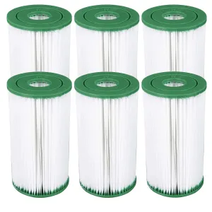 6 Coleman Type IV / B Filter Cartridges for 2500 GPH Above Ground Pool Filters