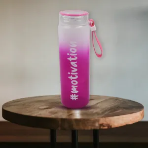 6915 Glass Bottle Colorful portable Unbreakable Water Glass Bottle With Rubber Band (approx 350 ml)