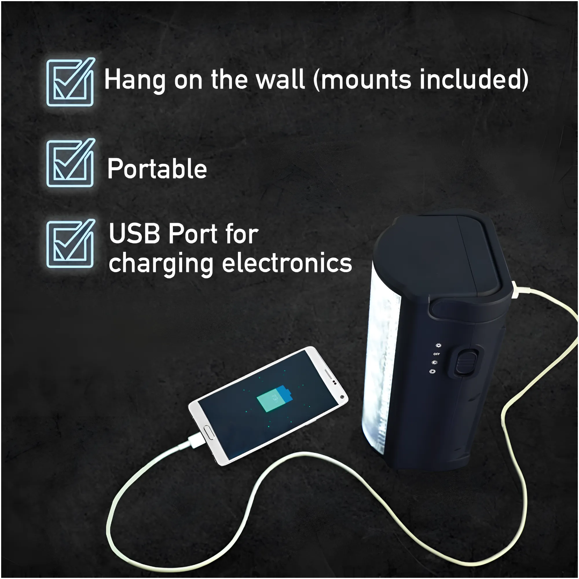 6V Portable Bulit In Plug Rechargeable Emergency LED Bright Light