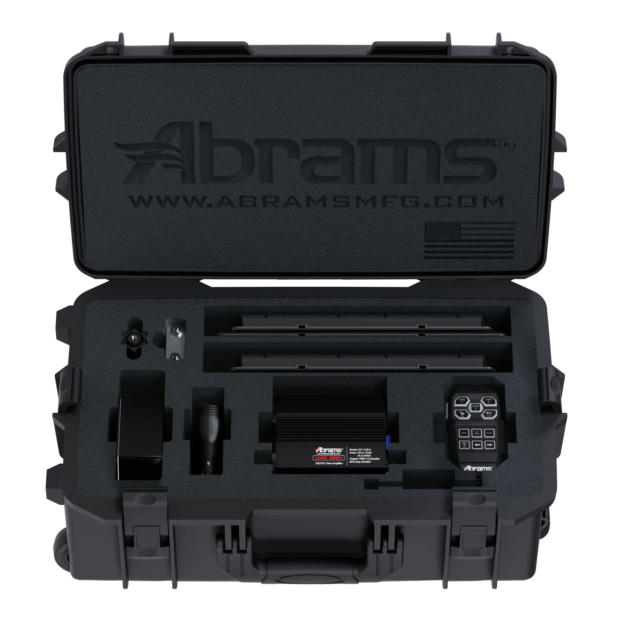 Abrams Covert Portable Emergency Vehicle Lights & Sirens System Quadra Series