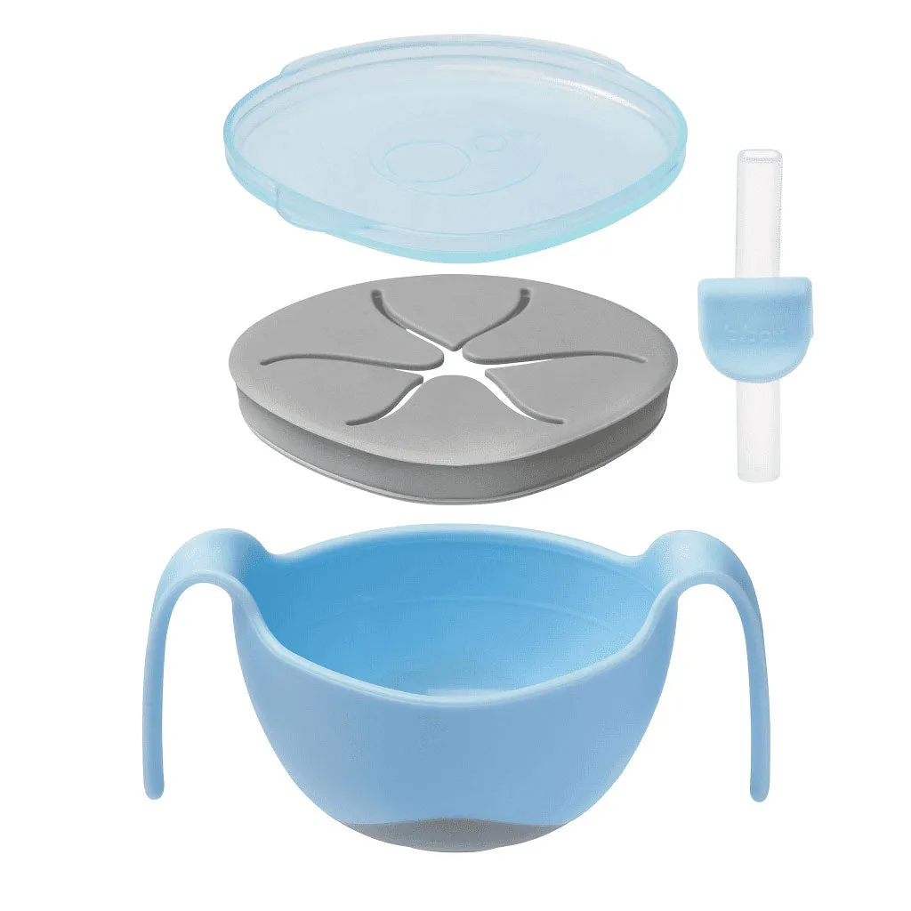b.box Bowl & Straw (Bubblegum)