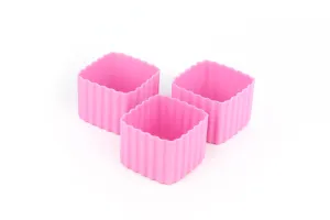 Bento Cups Square - Pink