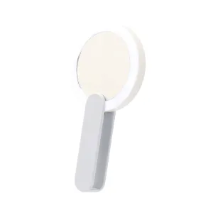 Blanche Led Compact Mirror Handy White