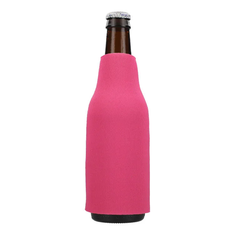 Collapsible Foam Bottle Sleeve - Hot Pink