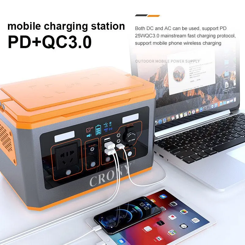 CRONY BS500 500W Portable Power Station Outdoor energy storage 110v 220v high power emergency power supply portable power station