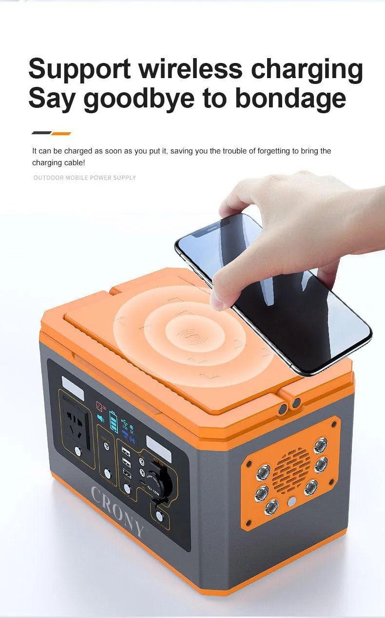 CRONY BS500 500W Portable Power Station Outdoor energy storage 110v 220v high power emergency power supply portable power station