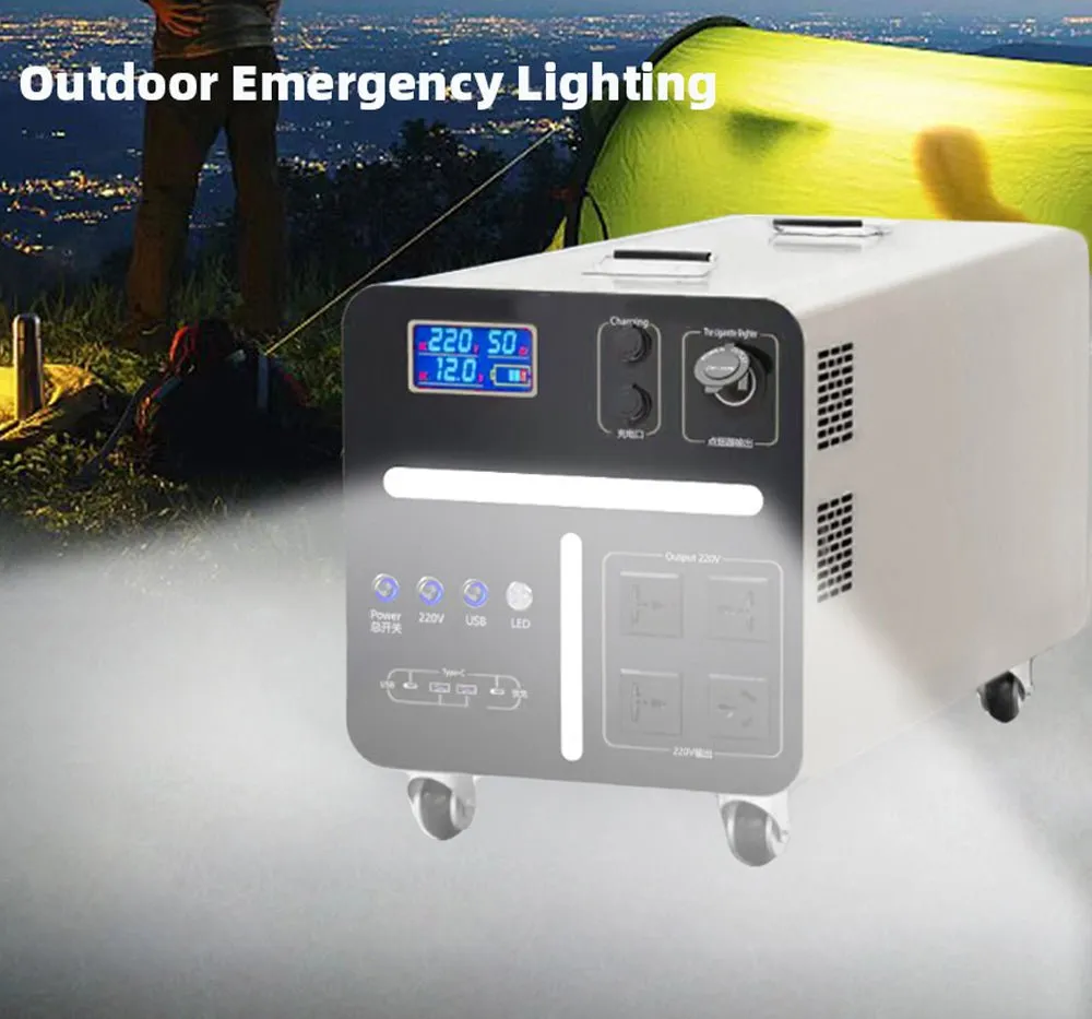 CRONY CN3000W Portable Power Station AC PD Emergency Backup Power Supply for Outdoor Camping