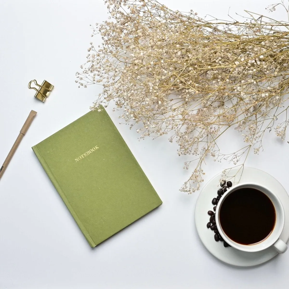 Eco-friendly Tree Free Hardbound Notebook | Olive