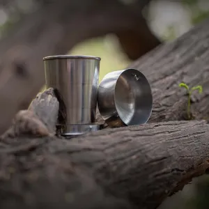 EcoFreaky Foldable Stainless Steel Glass | Small