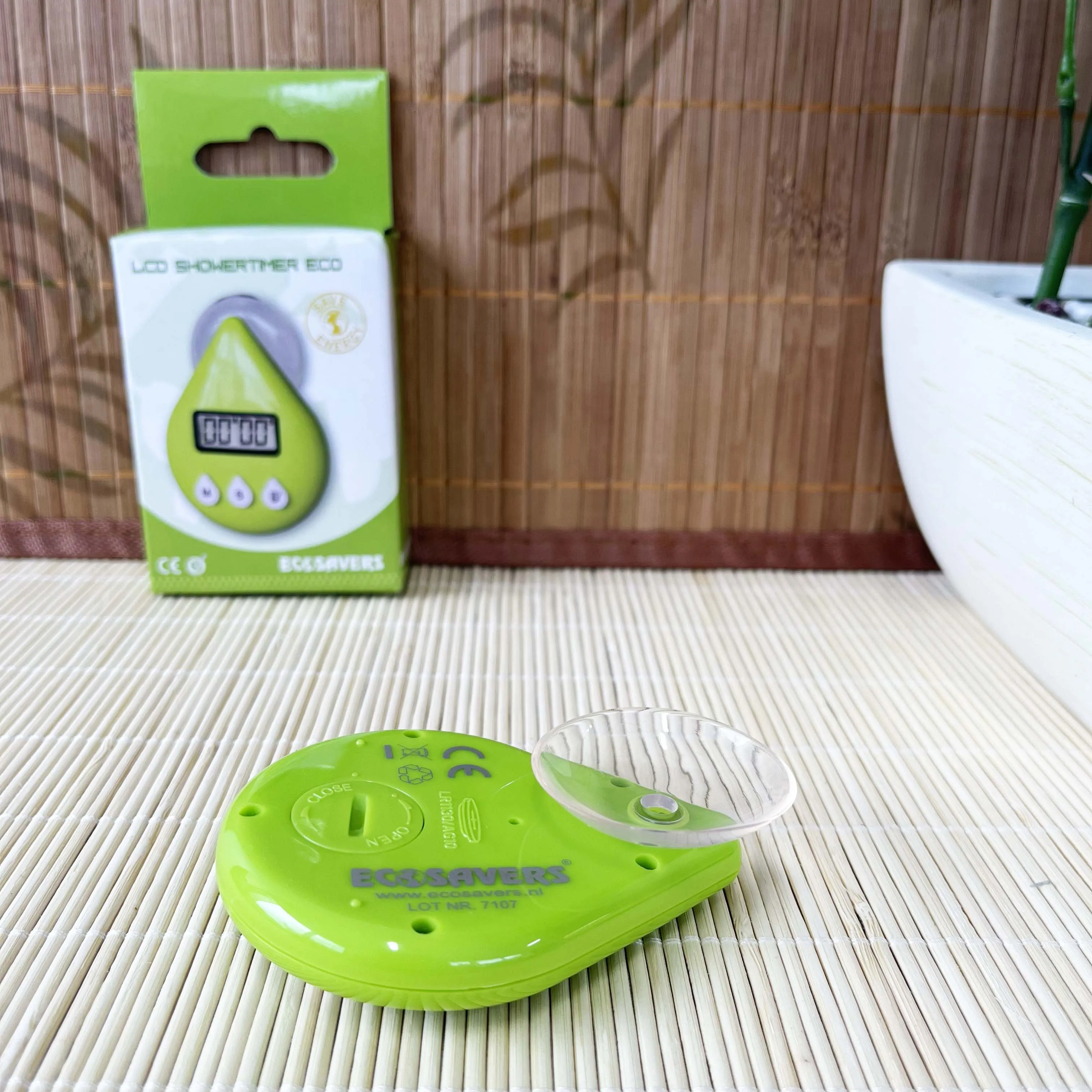 EcoSavers Green Drop LCD Shower Timer