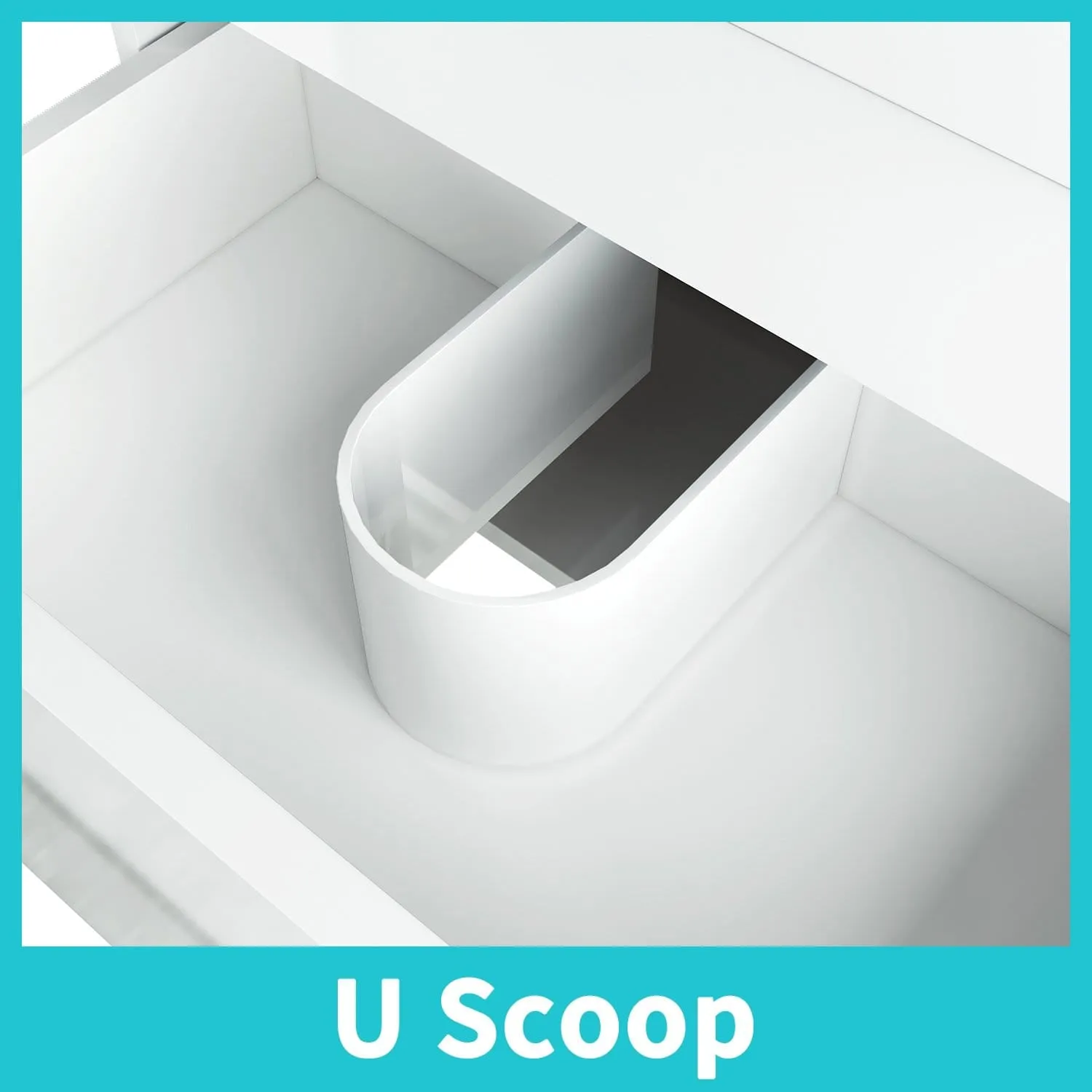 ELEGANT SHOWERS Bathroom Vanity Wall Mounted-Cabinet Storage Artificial Stone 600x450x400mm