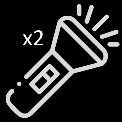 Flashlight x2 (only for StyleStix Canes)