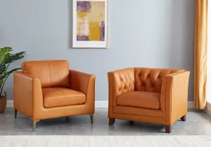 Handmade Grace Handy 1 1 Sofa Lounge Chair (Brown)