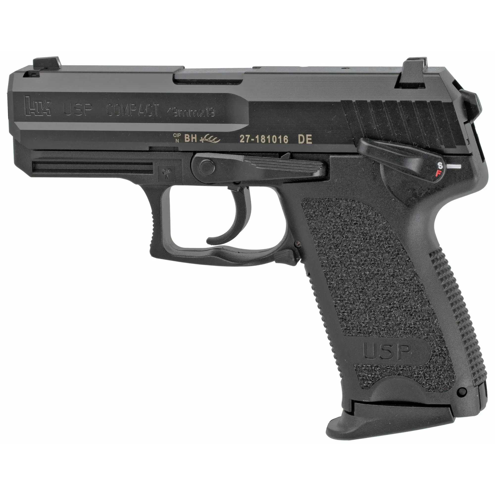 Hk Usp-c 9mm 3.58" Blk V1 Da/sa