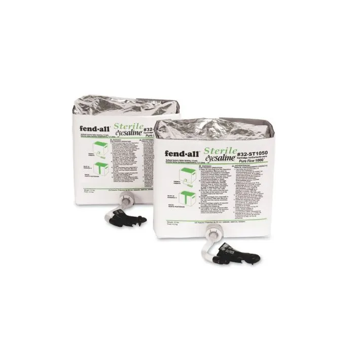 Honeywell Fendall 32-001050-0000-H5 Pure Flow 1000 Saline Cartridges, 15 Minute Trilingual, Set of 2