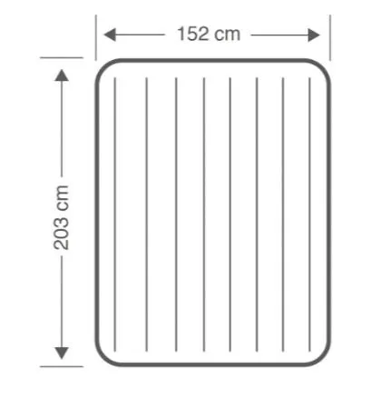 Intex  Pillow Rest Mid-Rise Airbed with Internal Pump - Queen Size