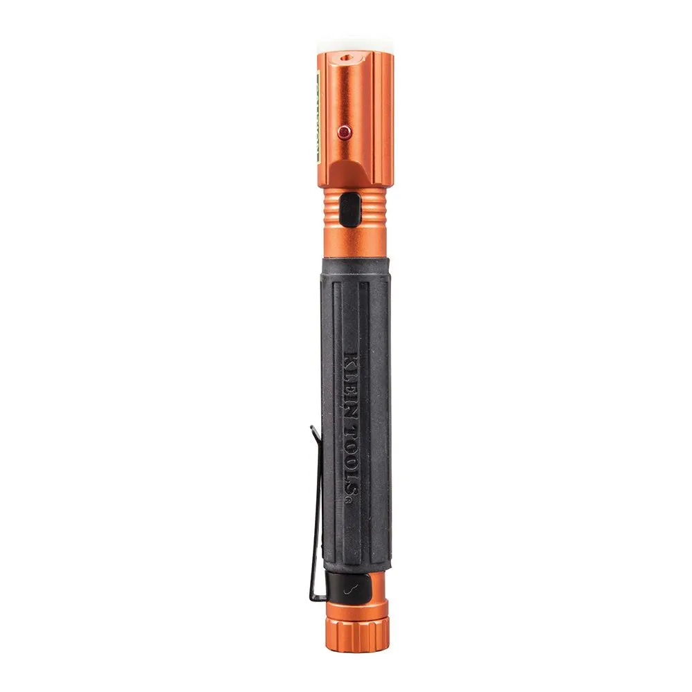 Klein 56026R Inspection Penlight w/ Laser Pointer 2X AAA RDZ