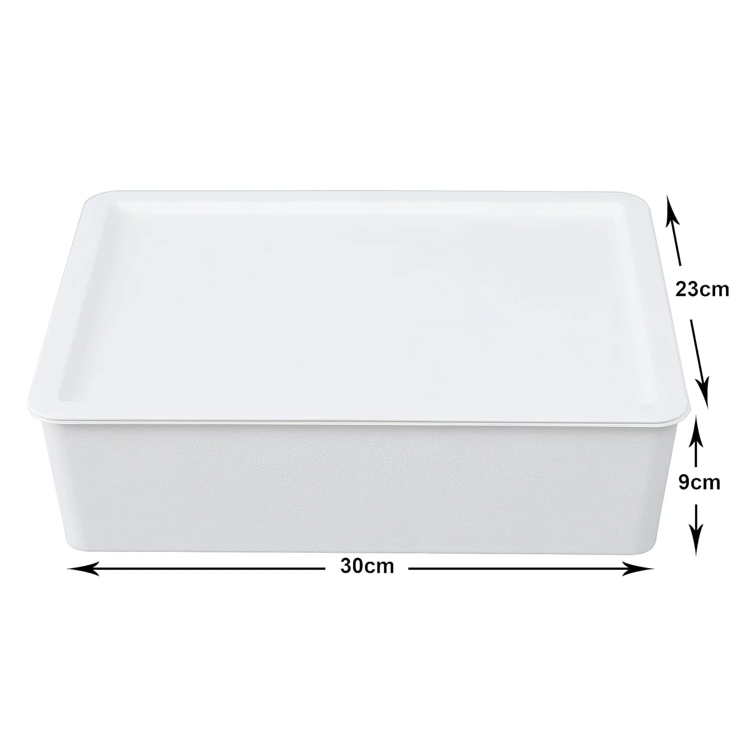 Kuber Industries Cloth Storage Box 15 Compartment with Lid|Wardrobe Organizer For clothes-Pack of 6 (White)