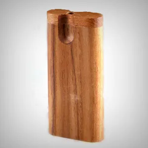 Large Teak Swivel Smoking Dugout with a one hitter