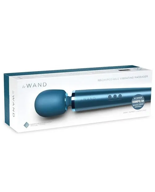 Le Wand Rechargeable Silicone Massager - Pacific Blue
