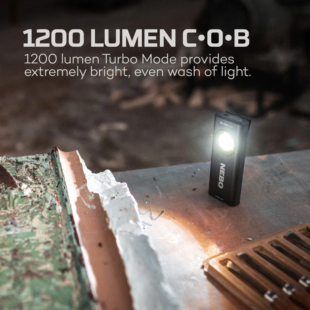 LED Flashlight, Slim  1200, Rechargable, 1200 Lumen