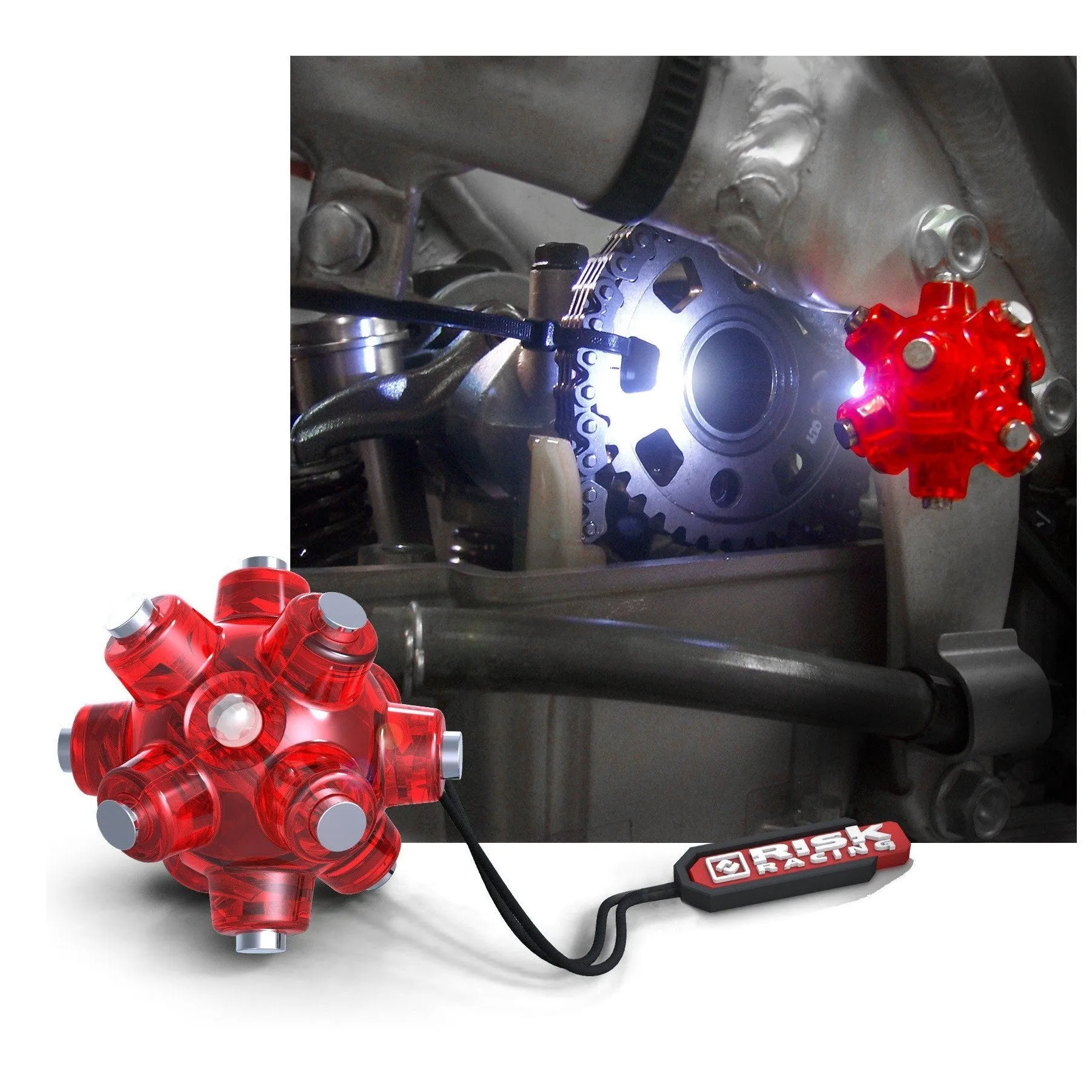 Magnetic Light Mine - Hands Free Flashlight - 3 Pack