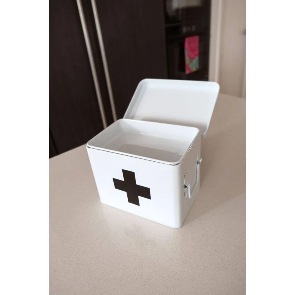 Medicine Box With Dividers White