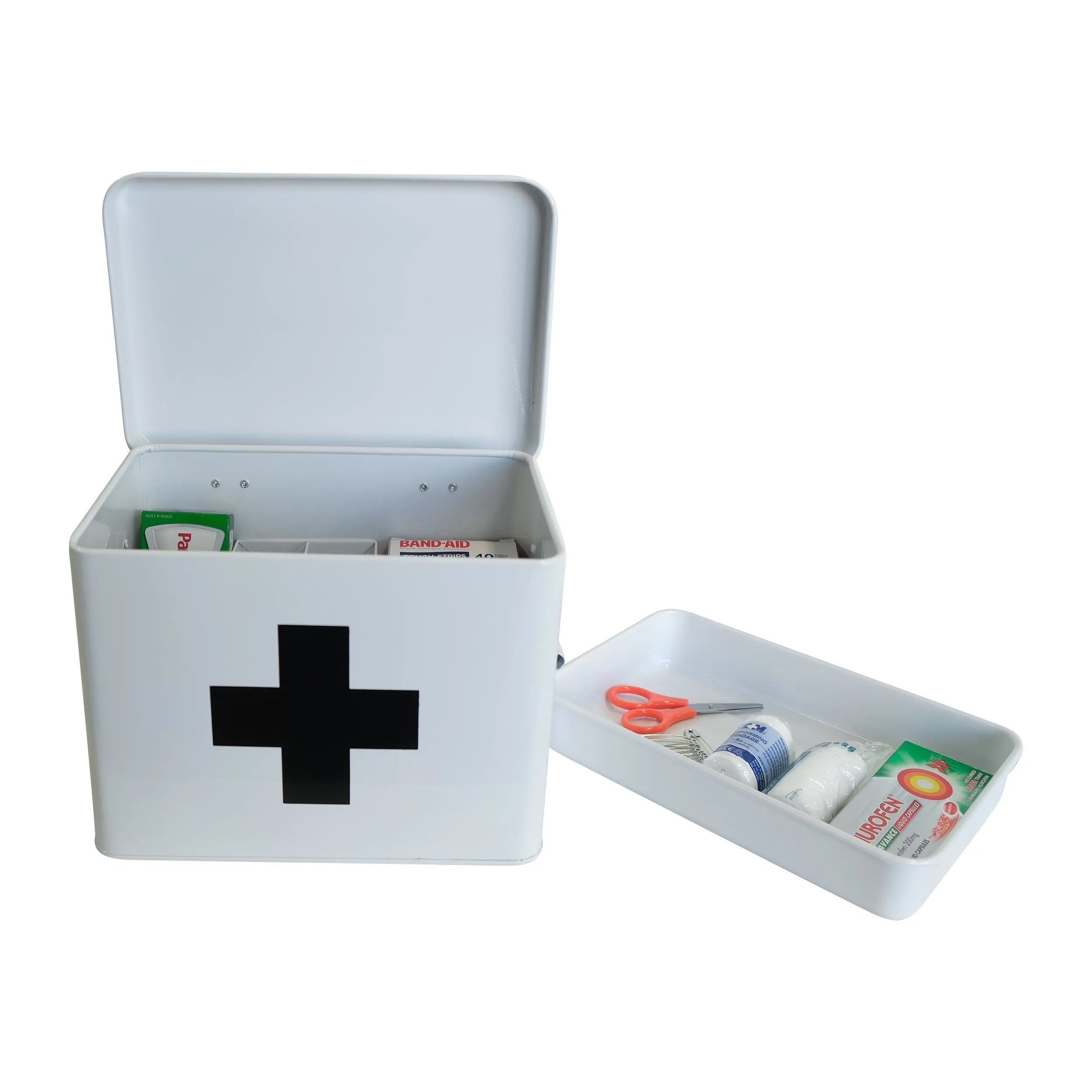 Medicine Box With Dividers White