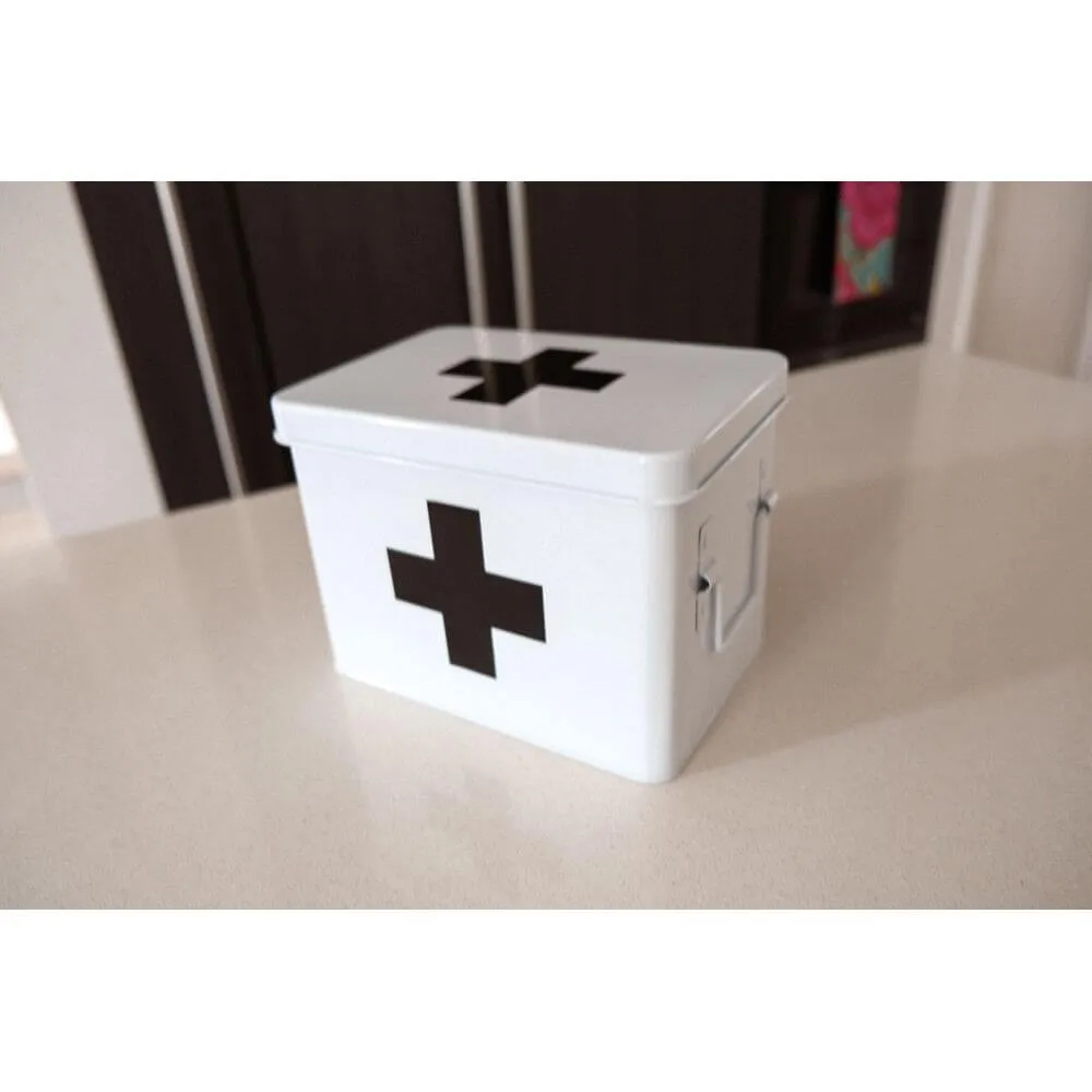 Medicine Box With Dividers White
