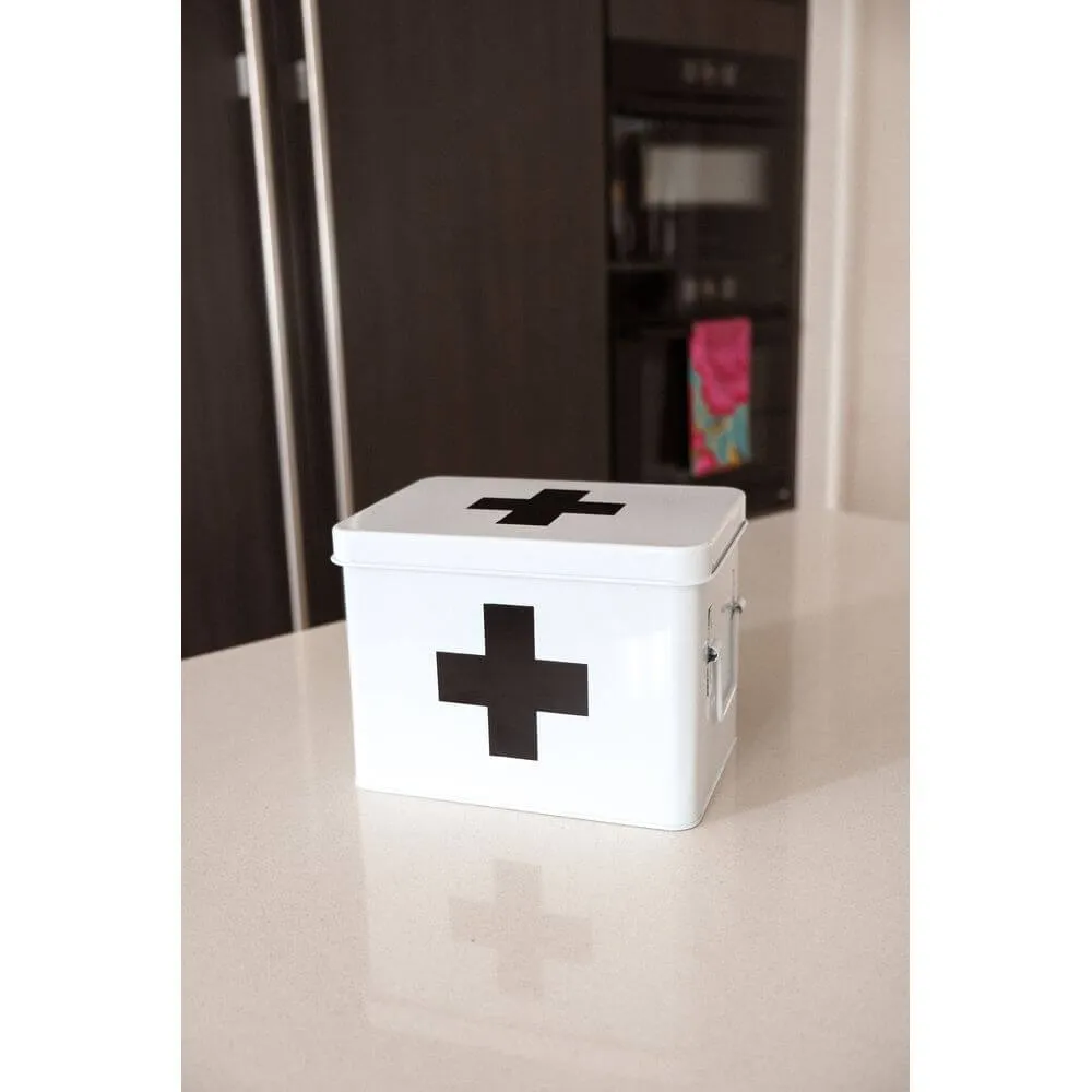Medicine Box With Dividers White