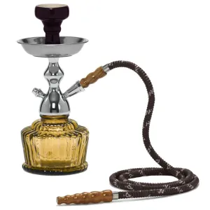 MYA - Premium Hookah - QT w/ Cage Basket - Amber
