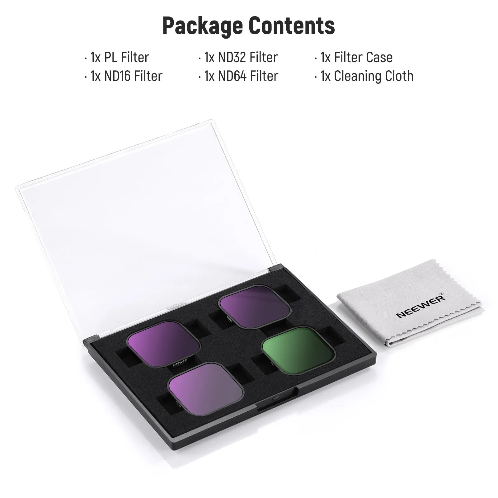 NEEWER 4 Pack ND & CPL Filter Set For insta360 Ace Pro