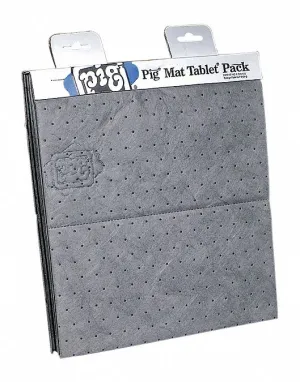 New Pig 15 in Absorbent Pad, Fluids Absorbed: Universal, Light, 13.7 gal, 180 PK - MAT124