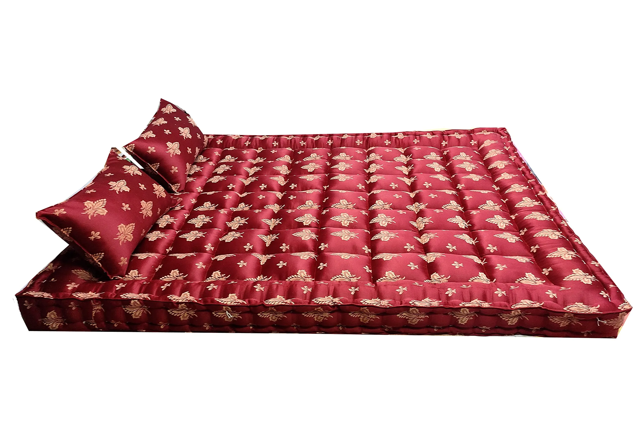 Ozone Mattress Organic Silk Cotton Ilavam Panju Kapok Queen Size Bed Mattress,6.5 x 5 ft / 78 x 60 x 6 Inches,Multicolour (Queen)