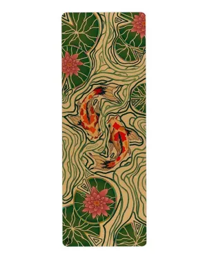 Pond of Harmony Aura Cork Yoga Mat   Plant Foam