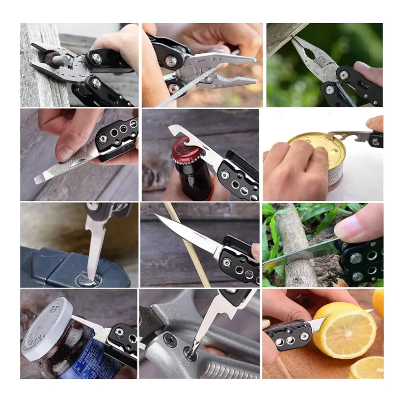 Portable Folding Outdoor Emergency Survival Knife Pliers Sy50003
