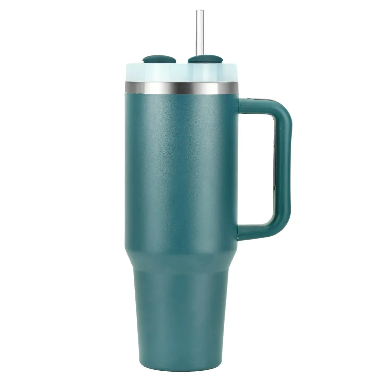 Portable Kettle with Handle and Straw