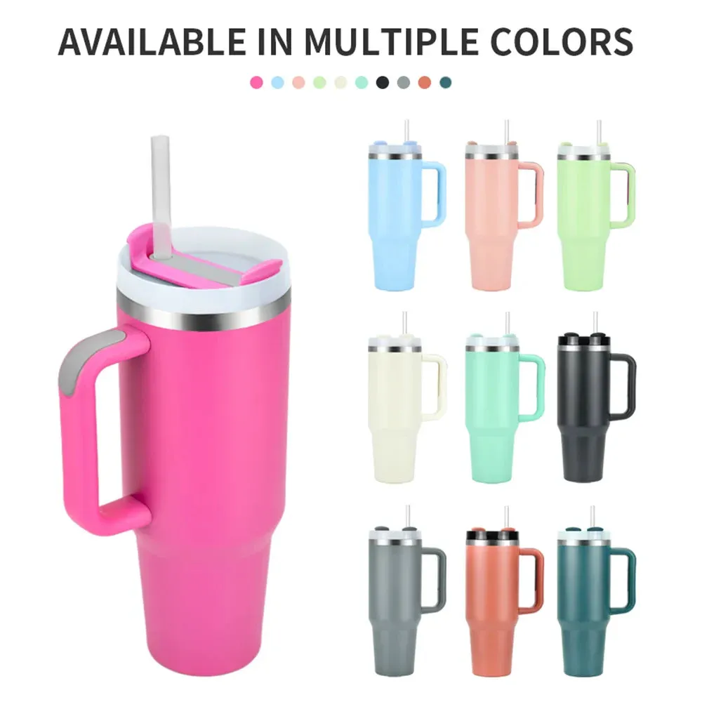 Portable Kettle with Handle and Straw