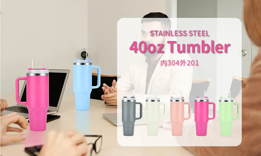 Portable Kettle with Handle and Straw